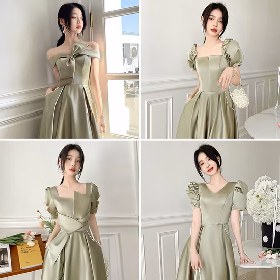 Fashion Gaun Pesta Satin: Tren Elegan 2025